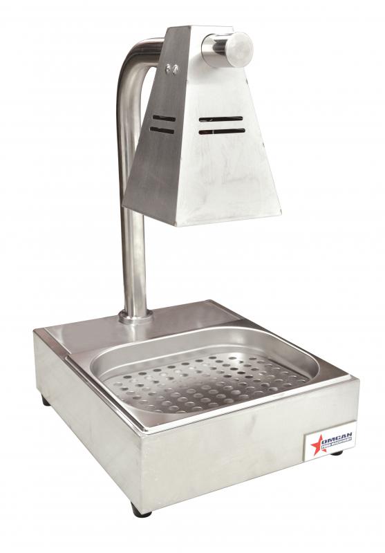 Single-bulb chip dump with tray and 275-watt infrared bulb item: 39602 - Continental Restaurant Equipment