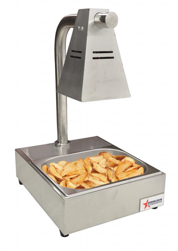 Single-bulb chip dump with tray and 275-watt infrared bulb item: 39602 - Continental Restaurant Equipment