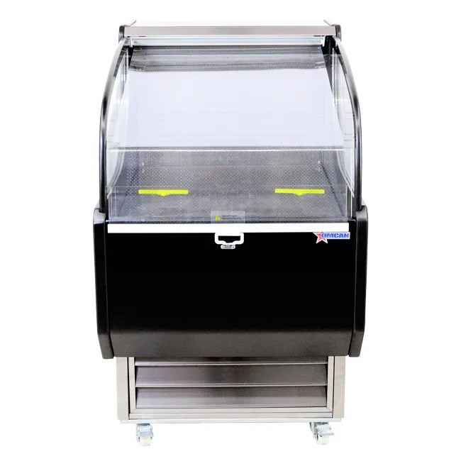 Omcan  RS-CN-0186 26″ Grab-and-Go Open Refrigerated Self-Serve Display Case with 6.6 cu.ft Capacity - Continental Restaurant Equipment