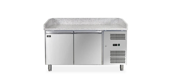 Omcan  PT-CN-0390 59" Granite Top Refrigerated Pizza Prep Table
