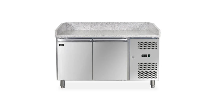 Omcan  PT-CN-0390 59" Granite Top Refrigerated Pizza Prep Table - Continental Restaurant Equipment
