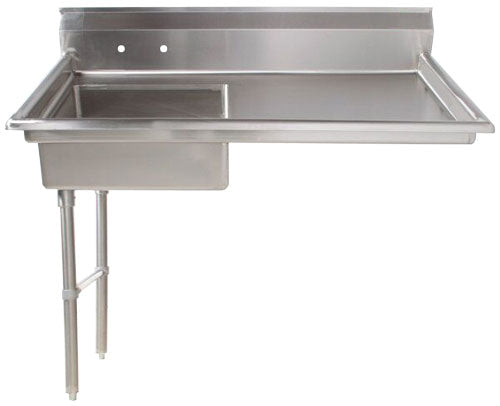 48-Inch Left Side Under Counter Dish Table Item: 40189 - Continental Restaurant Equipment