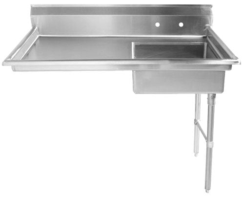 48-Inch Right Side Under Counter Dish Table Item: 40190 - Continental Restaurant Equipment
