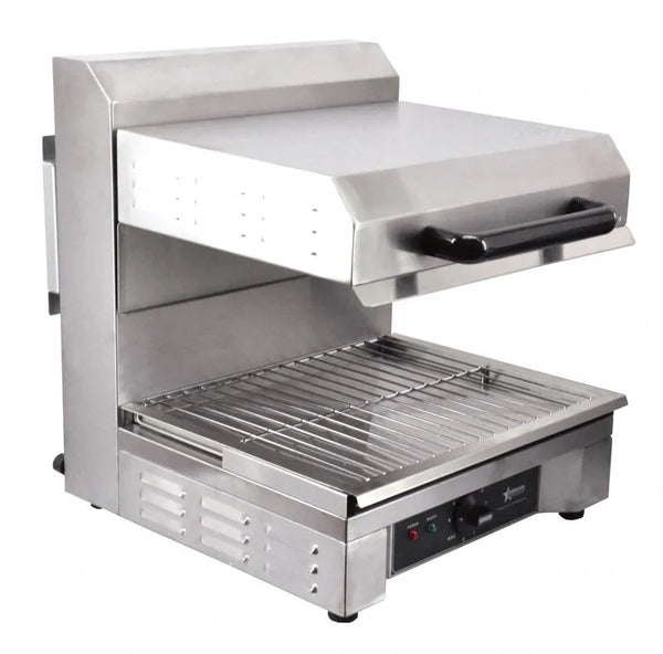 Omcan  CE-CN-1506-S Stainless Steel Quartz Adjustable Salamander with 14″ x 17.71″ Warming Base
