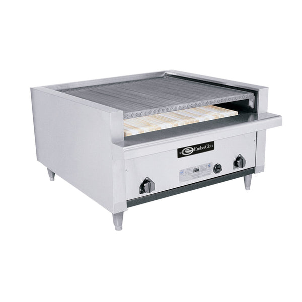 EmberGlo Gas Char-Broiler 41C 36 Inch Wide Open Front Countertop - Continental Restaurant Equipment