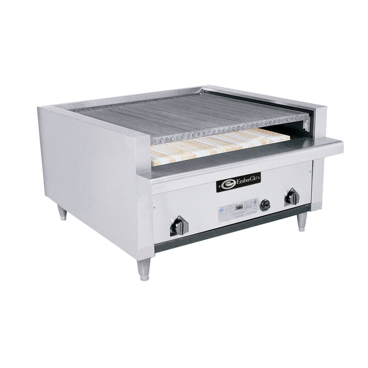 EmberGlo Gas Char-Broiler 41C 36 Inch Wide Open Front Countertop - Continental Restaurant Equipment
