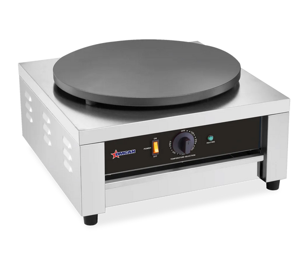 Omcan  CE-CN-0400S 16″ Single Electric Cast Iron Crepe Maker – 120 V, 1750W