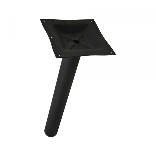 3″ diameter black column with 40″ bar height square top spider item: 43509 - Continental Restaurant Equipment