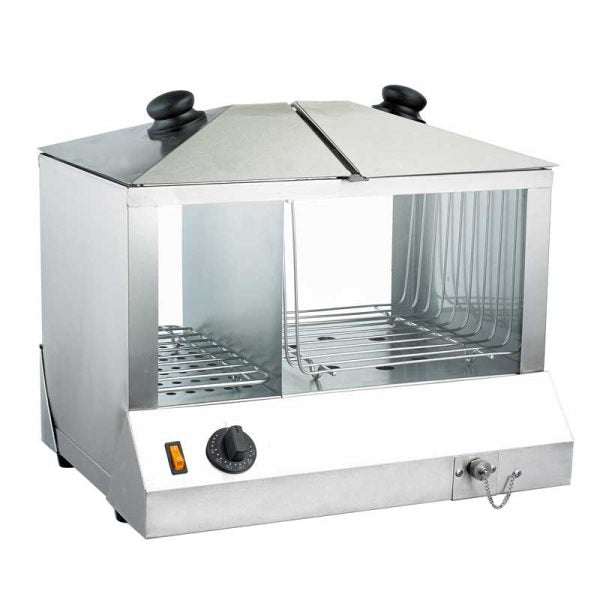 18-inch hotdog steamer and bun warmer – 100 hotdogs and 48 buns capacity item: 43216