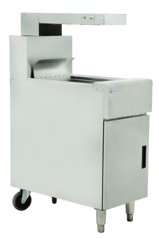 Chip dump station with heating lamp item: 43260 - Continental Restaurant Equipment