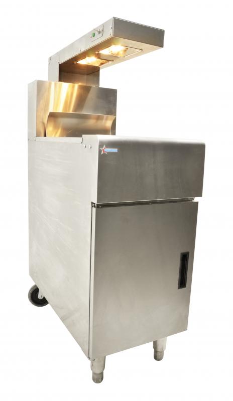 Chip dump station with heating lamp item: 43260 - Continental Restaurant Equipment