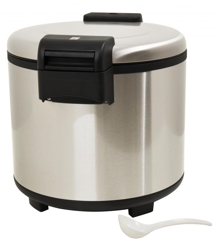 20l capacity stainless steel commercial rice warmer item: 43423 - Continental Restaurant Equipment
