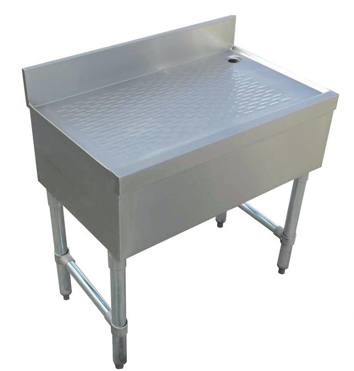 18-gauge 304 stainless steel bar drainboard item: 43472 - Continental Restaurant Equipment