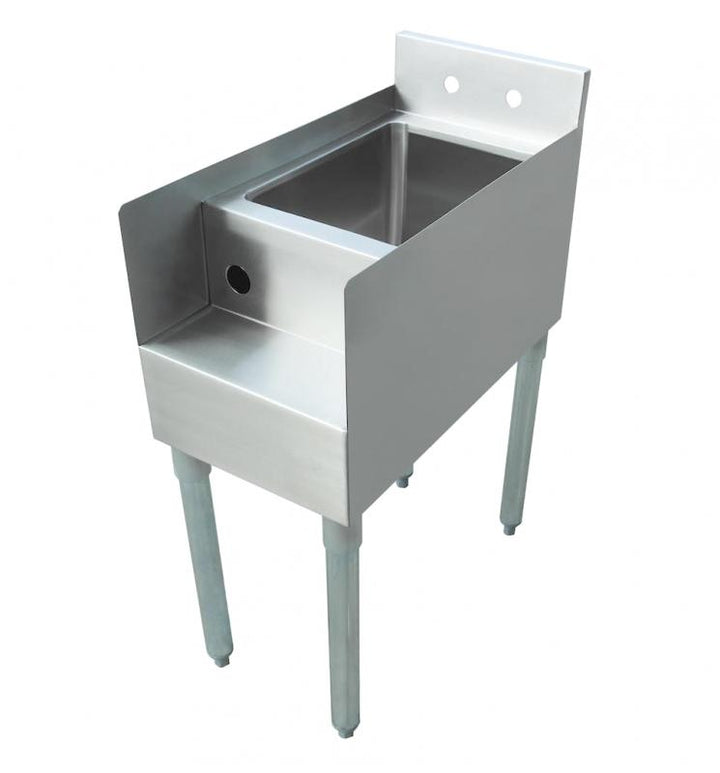 Stainless steel blender station with galvanized leg and plastic bullet foot item: 43473 - Continental Restaurant Equipment