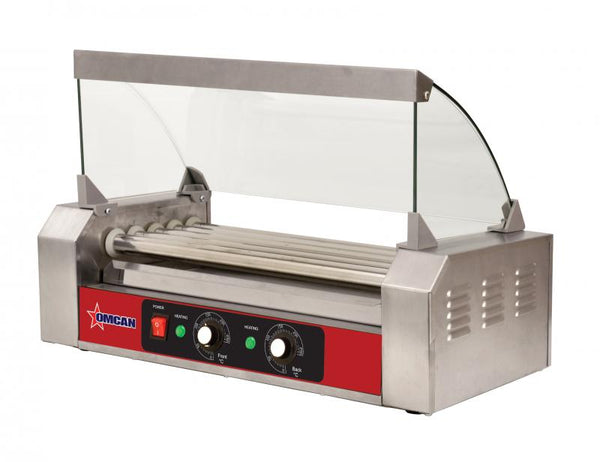 Optional grill sneeze guard for hot dog roller with 9 rollers item: 44154