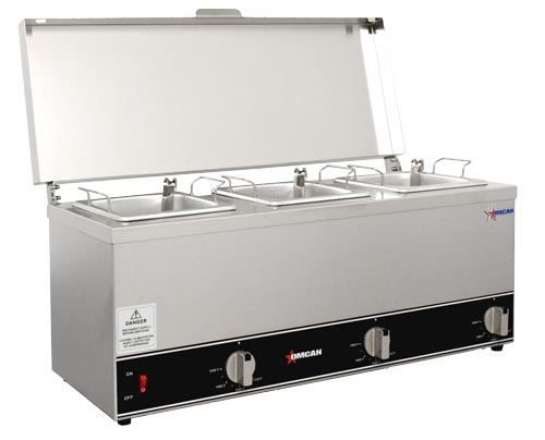 Triple sauce pot warmer item: 44183 - Continental Restaurant Equipment