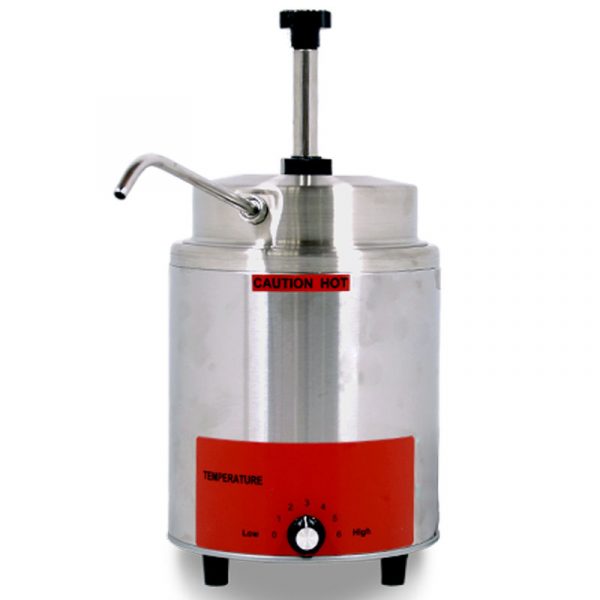 Countertop stainless steel food warmer with 3.5 qt capacity (with pump) item: 44312 - Continental Restaurant Equipment