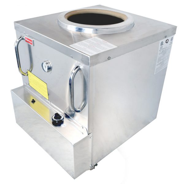 34” x 34” Stainless steel tandoor clay oven – natural gas item: 44385 - Continental Restaurant Equipment
