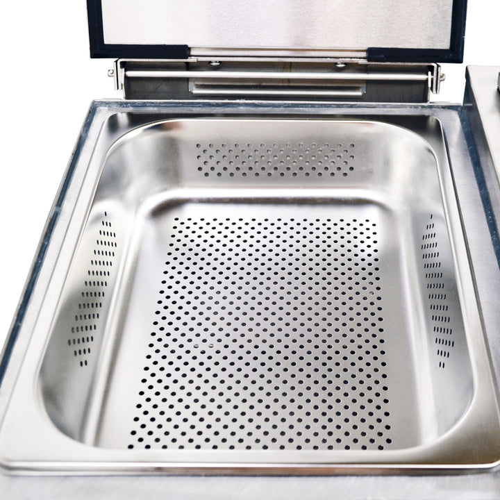 Stainless steel countertop steamer item: 44407 - Continental Restaurant Equipment