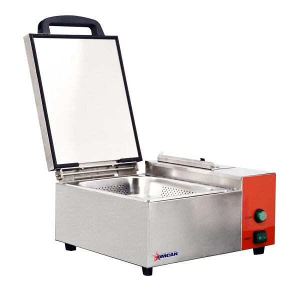 Stainless steel countertop steamer item: 44407 - Continental Restaurant Equipment