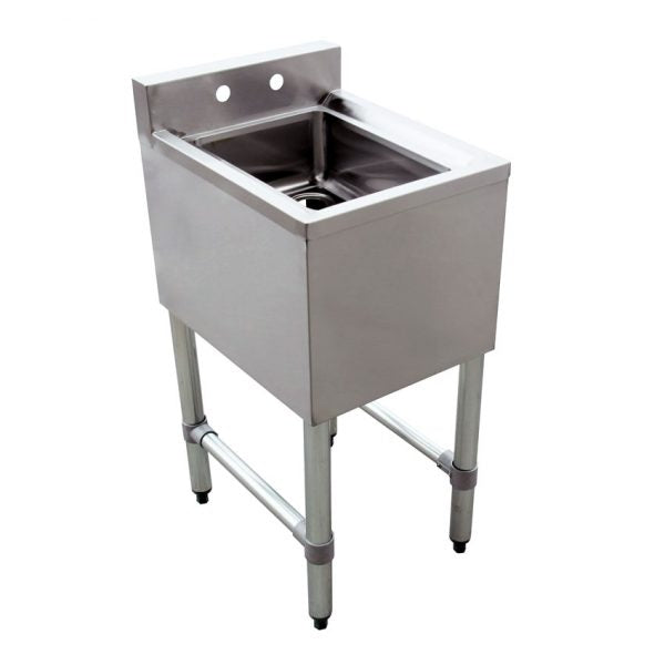 Under bar sink with 1 compartment and no drain board item: 44600