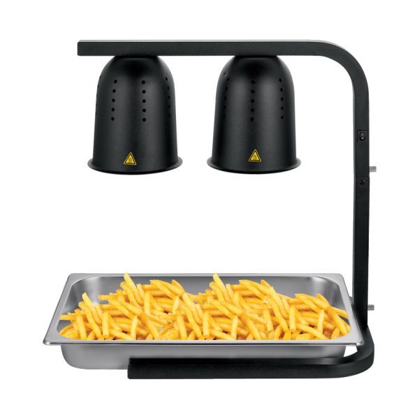 Black food warmer with 250-watt bulbs item: 46572 - Continental Restaurant Equipment