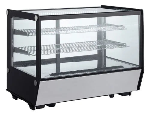 Omcan  RS-CN-0160-5 35″ Square Glass Countertop Refrigerated Showcase 160 Liter (5.65 cu.ft.)