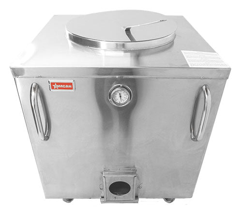 32” x 32” Stainless steel charcoal tandoor clay oven item: 47441 - Continental Restaurant Equipment
