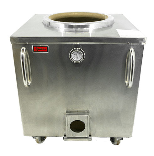 34” x 34” Stainless steel charcoal tandoor clay oven item: 47442