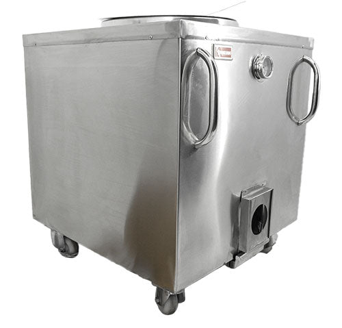 32” x 32” Stainless steel charcoal tandoor clay oven item: 47441 - Continental Restaurant Equipment