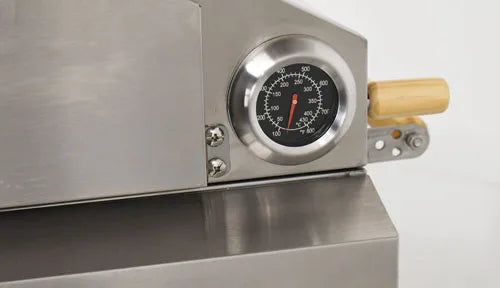 Omcan  CE-CN-0748 Stainless Steel Propane Pizza Oven with Foldable Legs 12,000 BTU - Continental Restaurant Equipment