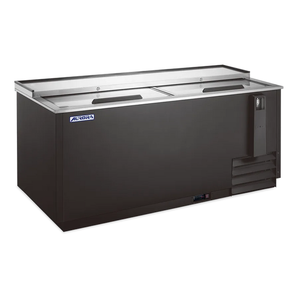 Omcan  BB-CN-0017E-HC Aurora 65″ Reach-In Beer Bottle Cooler, 17.2 cu.ft. (488 Liter) Capacity – 120V, 1/6hp - Continental Restaurant Equipment