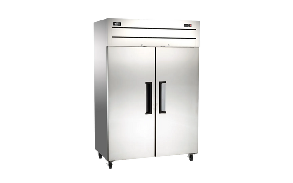 Omcan  FR-CN-0054-TM 54″ Reach-in Freezer, 2 Doors, Stainless Steel, 43.1 cu.ft. (1220 L) Capacity – 115V / 60Hz / 1Ph - Continental Restaurant Equipment