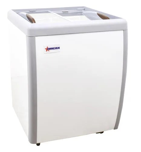Omcan  FR-CN-0160-R 26" Ice Cream Display Chest Freezer with Flat Glass Top - Continental Restaurant Equipment