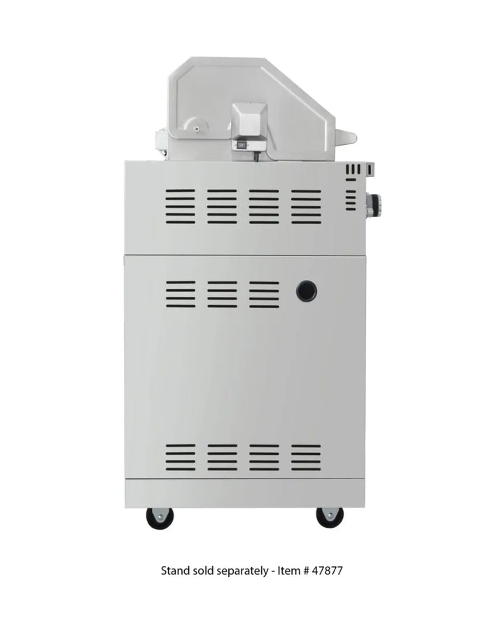 Omcan  CE-CN-0030-B LP 30″ BBQ Grill Propane Gas 5 Burners 58,000 BTU with Rotisserie Kit, Warming Rack, LED Light - Continental Restaurant Equipment