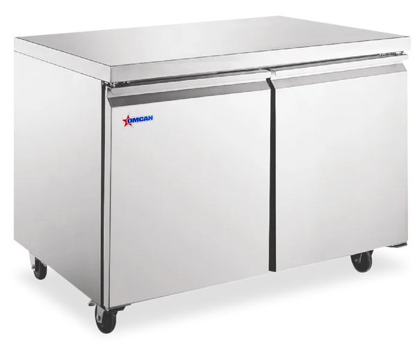 Omcan  RE-CN-0008-HC 36″ Undercounter Refrigerator 2-Door Stainless Steel 8.7 cu. ft / 246 L Capacity