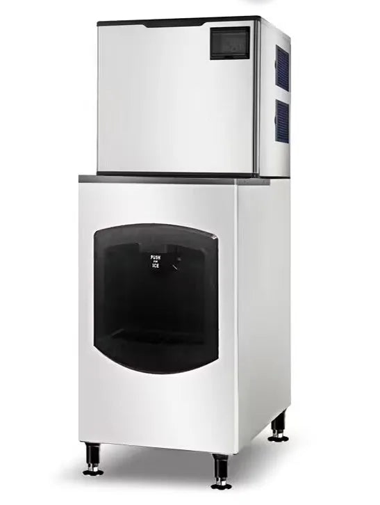 Omcan  IC-CN-0089ST 30″ Ice Maker Machine and Dispenser with 220 lb. Ice Bin – Ice Yield 500 lb./day - Continental Restaurant Equipment
