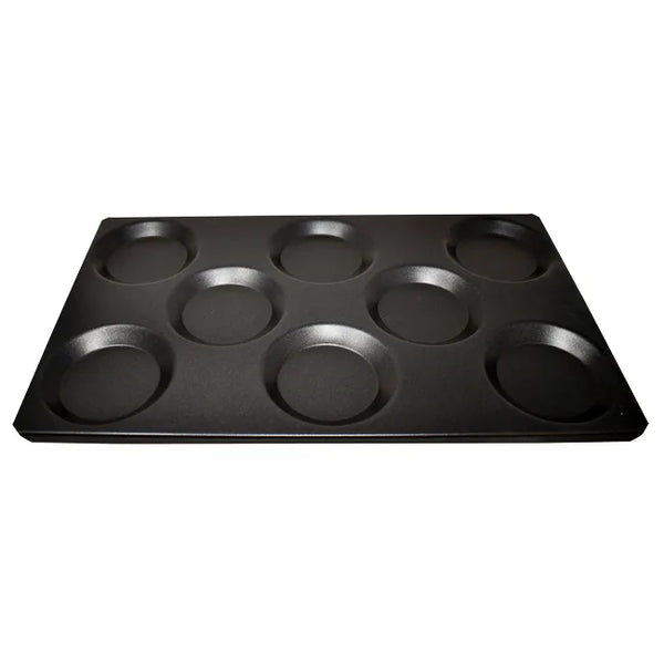 Omcan Full Size 12″ x 20″ Non-Stick Stainless Steel Multi-Baker Pan with 8 molds for Combi-Oven