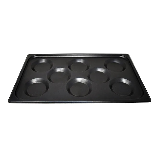 Omcan Full Size 12″ x 20″ Non-Stick Aluminum Multi-Baker Pan with 8 molds for Combi-Oven - Continental Restaurant Equipment