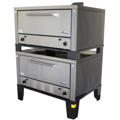 Peerless CW52B Stacked Bake and Roast Gas Deck Oven - Continental Restaurant Equipment