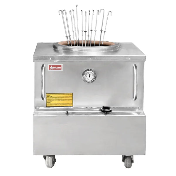 Omcan  CE-IN-24X24 24″ x 24″ Natural Gas Stainless Steel Tandoor Clay Oven – 48,000 BTU