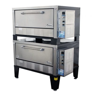 Peerless CE52BESC Stacked Electric Bake & Roast Deck Oven - Continental Restaurant Equipment