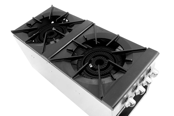 CookRite ATSP-18-2 18” Double Stock Pot Stove - Continental Restaurant Equipment