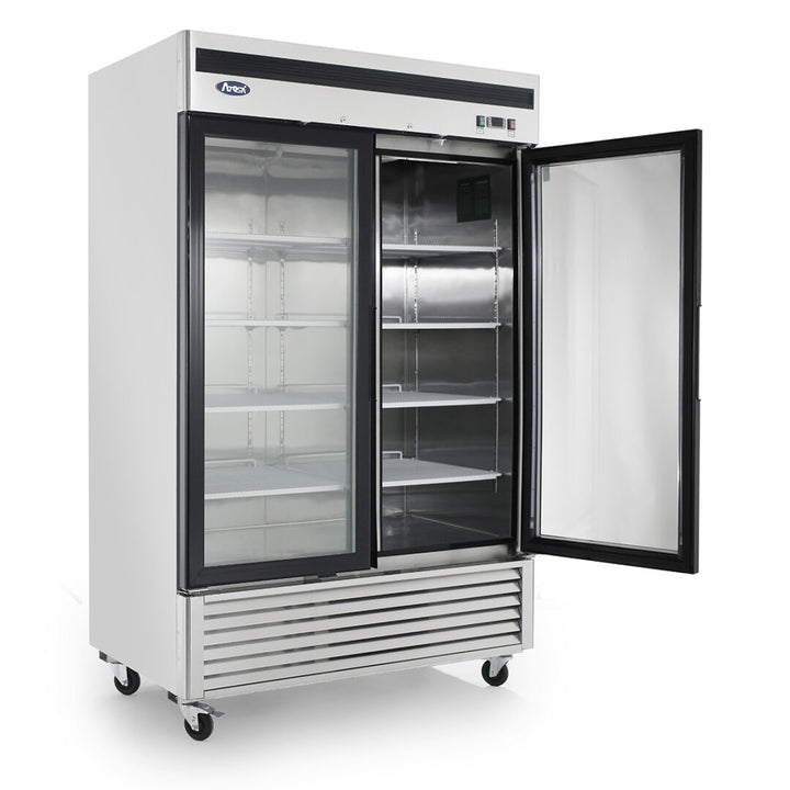 Atosa MCF8703 - 54" Glass Door Freezer - Two Section - Continental Restaurant Equipment