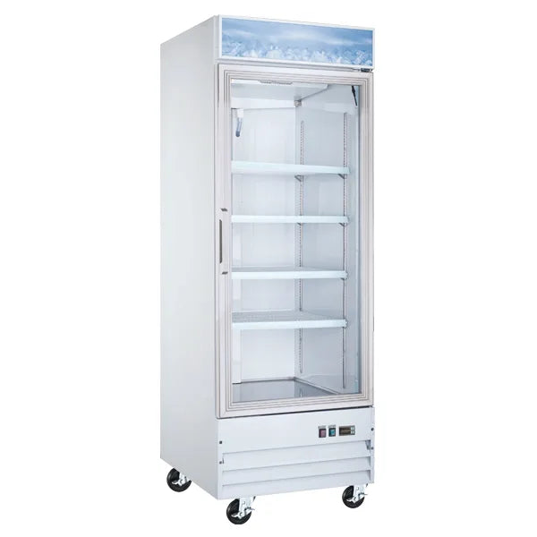 Omcan  FR-CN-0790-HC 31” Freezer Single Glass Door White 23 cu. ft / 648 L