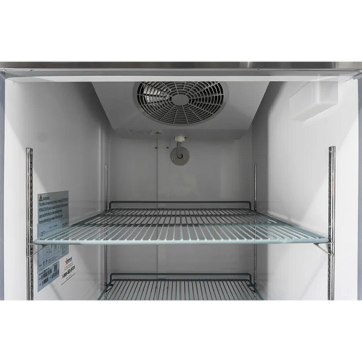 Omcan  FR-CN-1372E-HC Aurora 54″ Reach-in Freezer, 2 Doors, Stainless Steel, 41 cu.ft. (1169 L) Capacity – 110V, 780W - Continental Restaurant Equipment