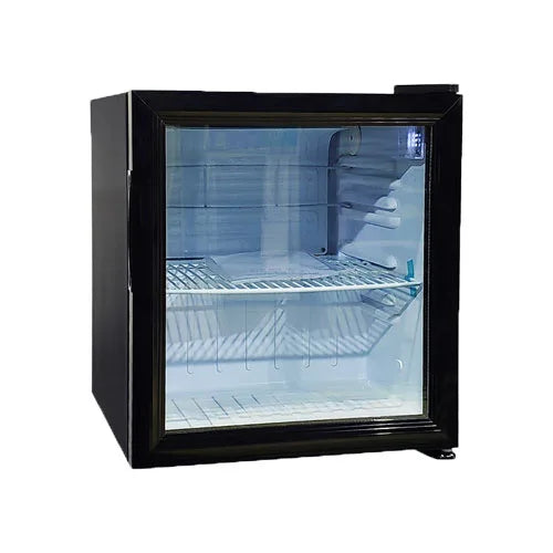 Omcan  RS-CN-0052 17″ Countertop Display Refrigerator 52 L, Black - Continental Restaurant Equipment