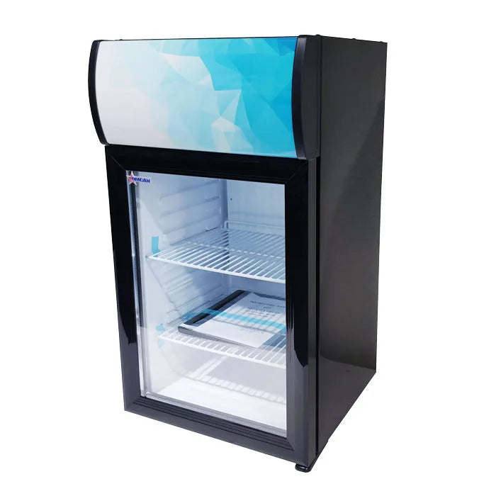 Omcan  RS-CN-0040-B 16″ Countertop Display Refrigerator with 40 Liter (1.41 cu.ft) Capacity, Black - Continental Restaurant Equipment