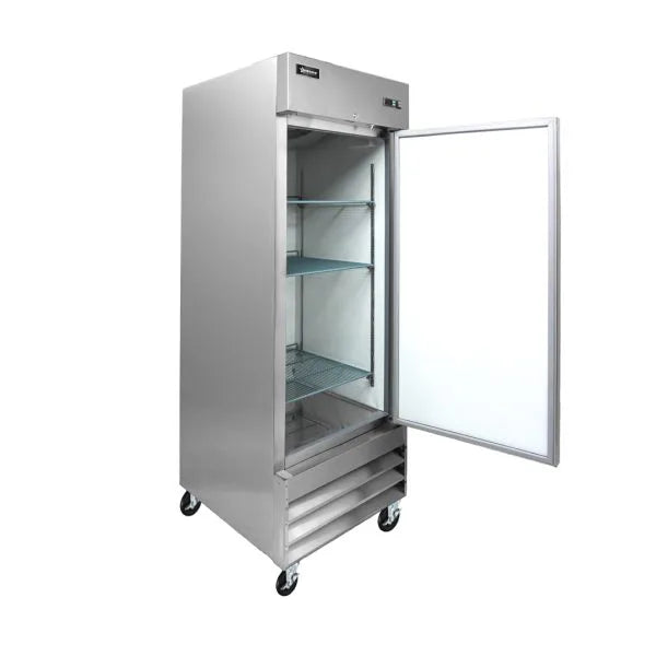 Omcan  FR-CN-0737-HC 29″ Reach-in Freezer, 1 Door, Stainless Steel, 23 cu.ft (650 L) Capacity – 110V, 1/2 HP - Continental Restaurant Equipment