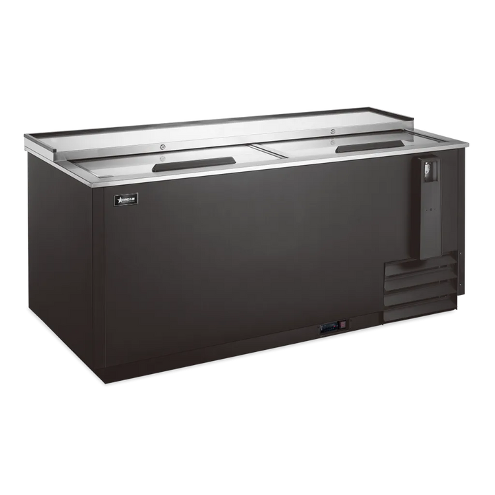 Omcan  BB-CN-0017-HC 65″ Reach-In Beer Bottle Cooler, 17.2 cu.ft. (487 L) Capacity – 115V, 1/6 HP - Continental Restaurant Equipment